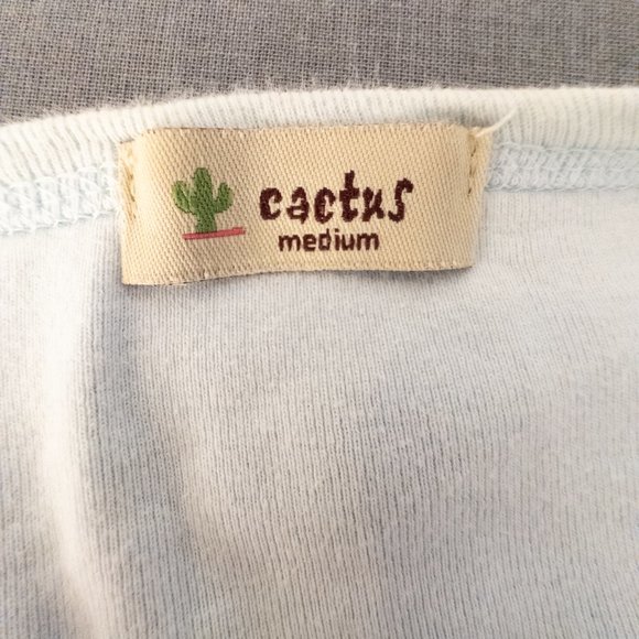 CACTUS Womens Size Medium Shirt Tee Blue Hummingbird Floral 3/4 Sleeve Y2K Top - Picture 7 of 10